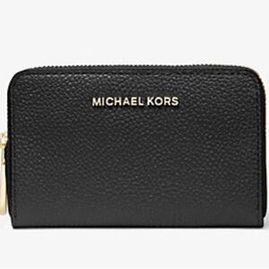 Michael Kors Black Pebbled Leather Wallet